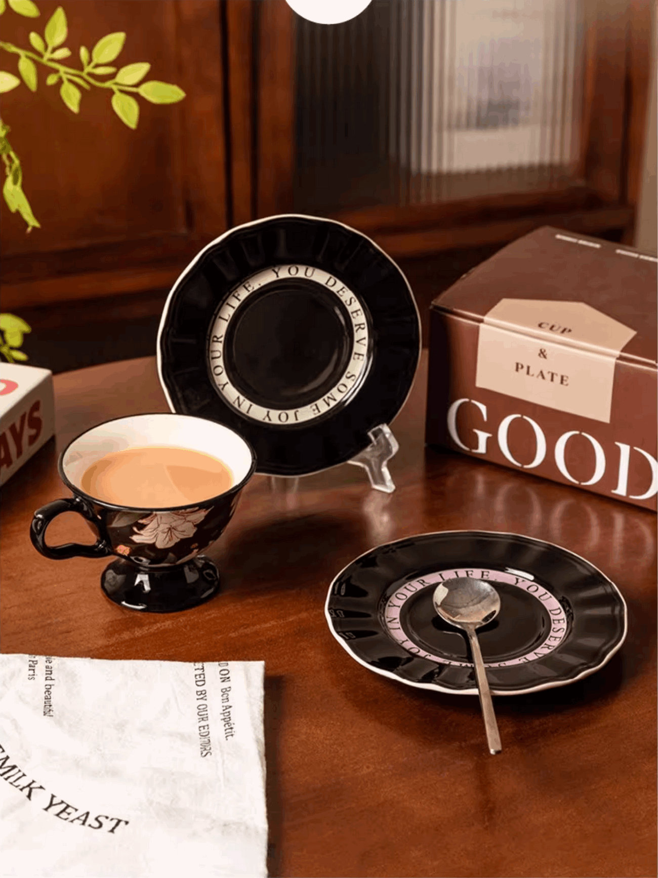 coffee cup flower