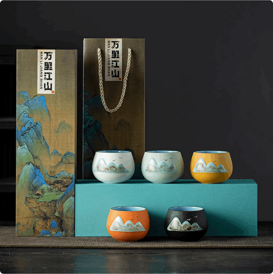 five mountain valley teacup in a box stacked