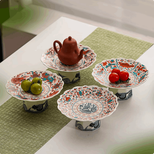 four Fish_Auspicious_Beasts_Lotus_Vines