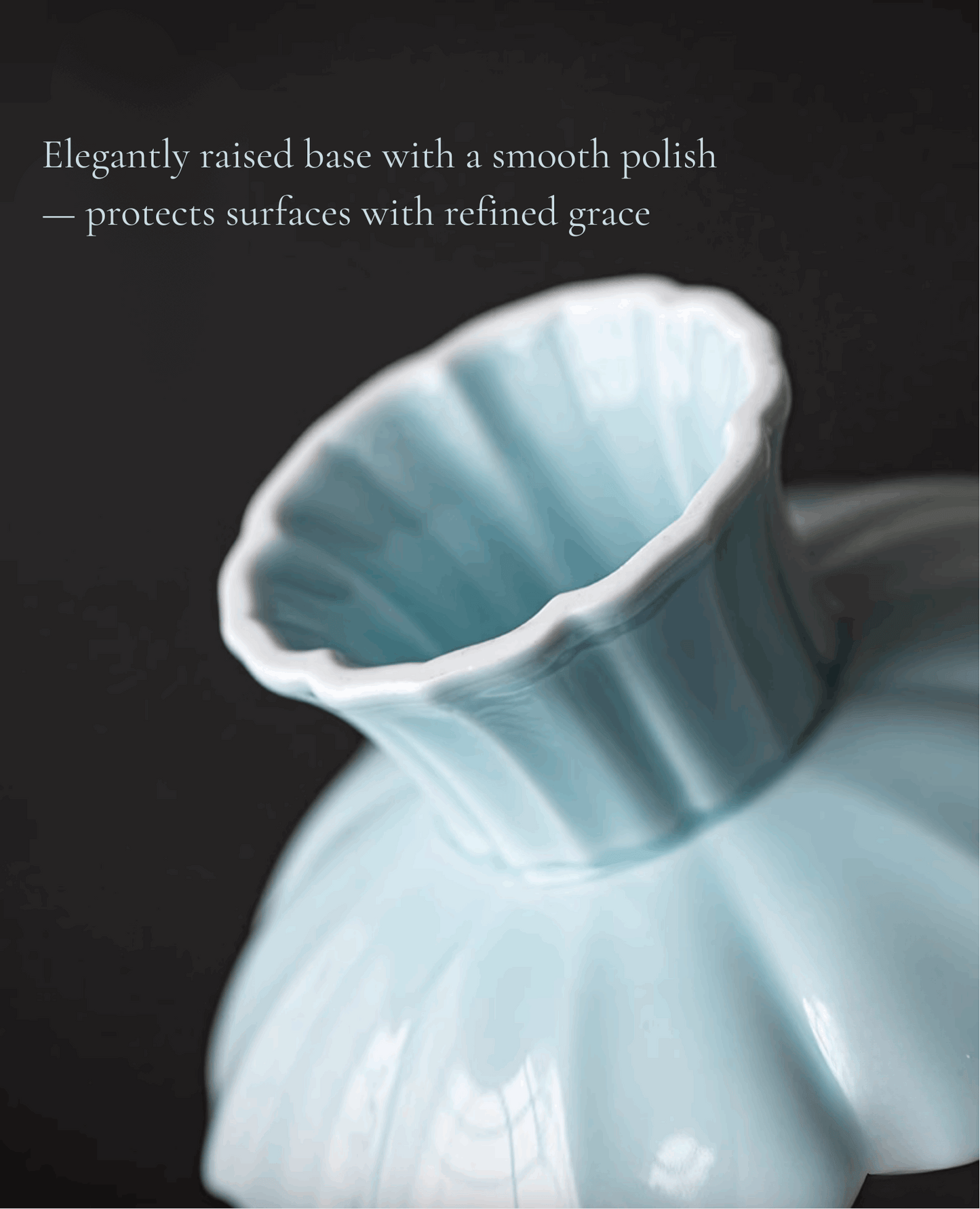 light blue serving platter bottom