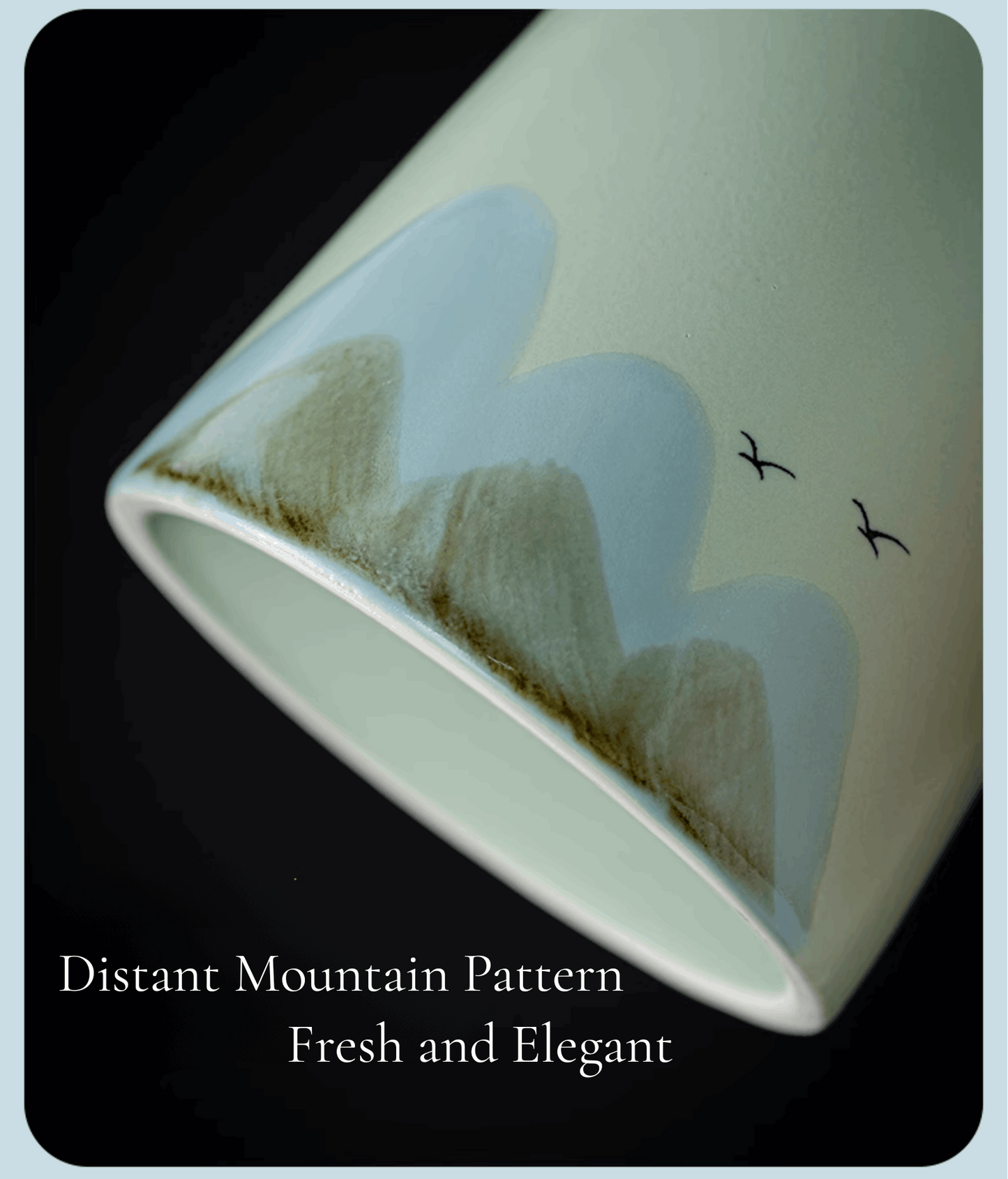 mountain pattern cup