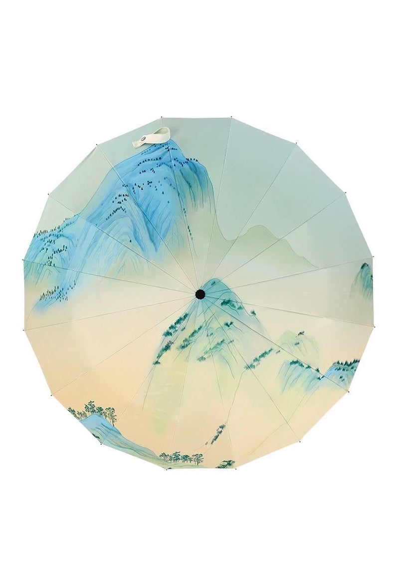 mountain umbrella top view