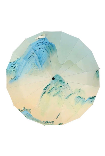 mountain umbrella top view