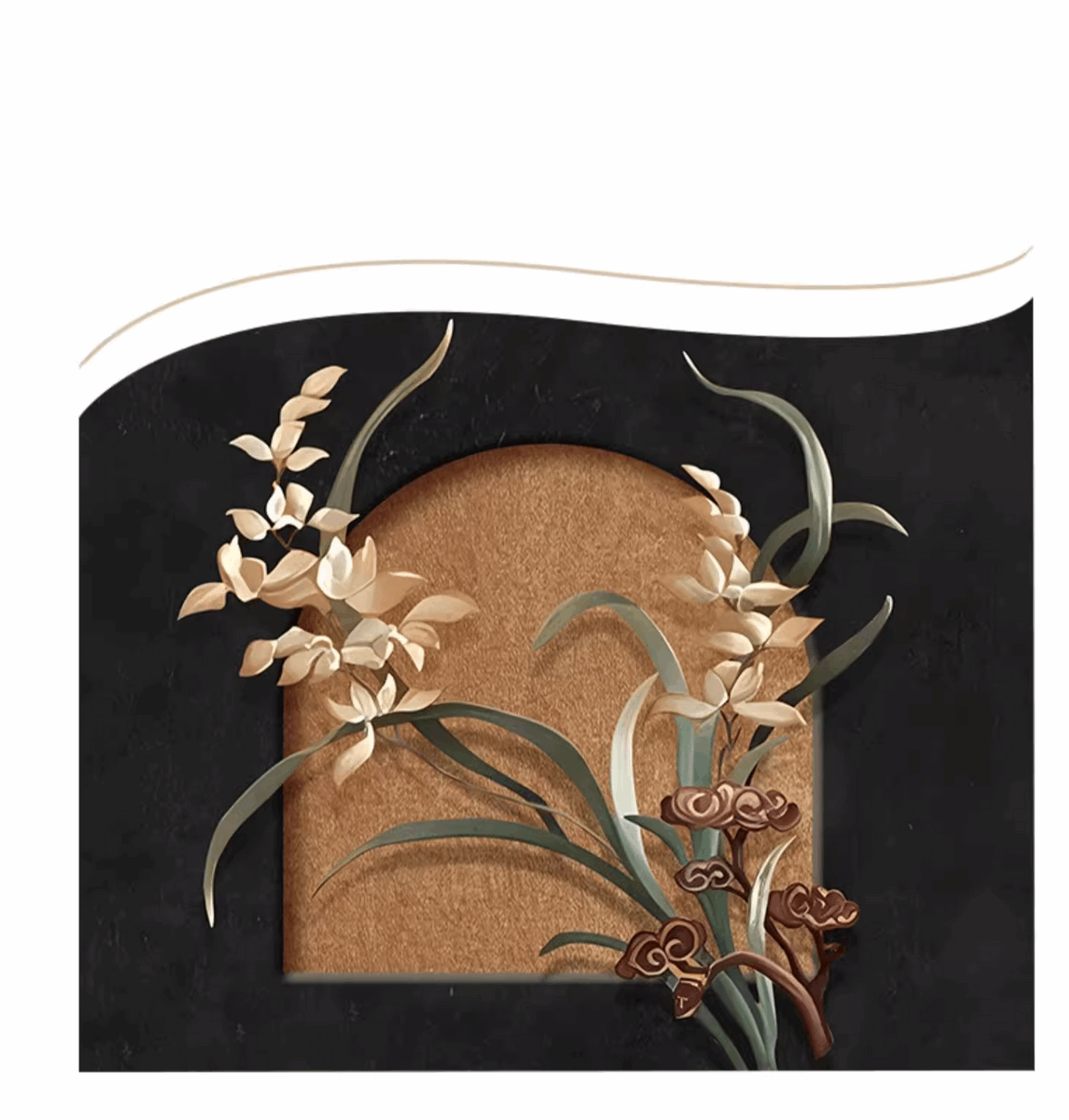 3D flower portrait