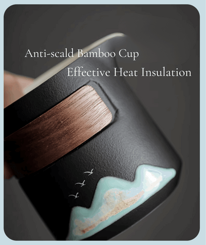anti scald bamboo cup