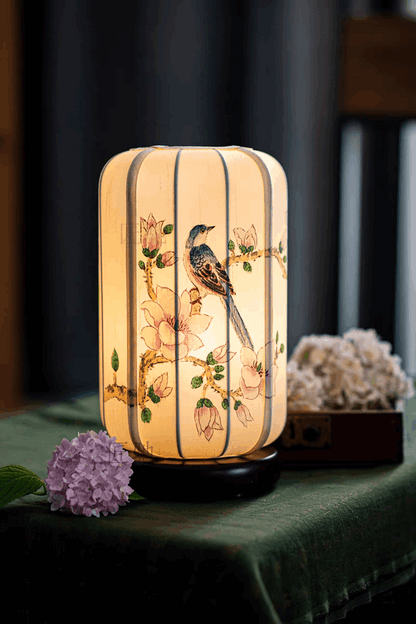 bird floral lamp lattern