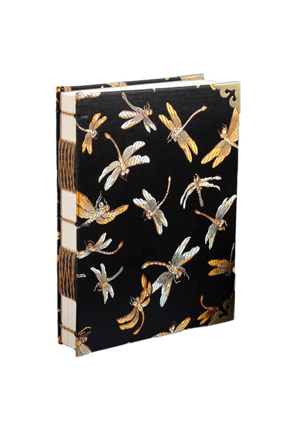 black gold dragon fly notebook