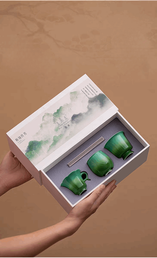 green candles set