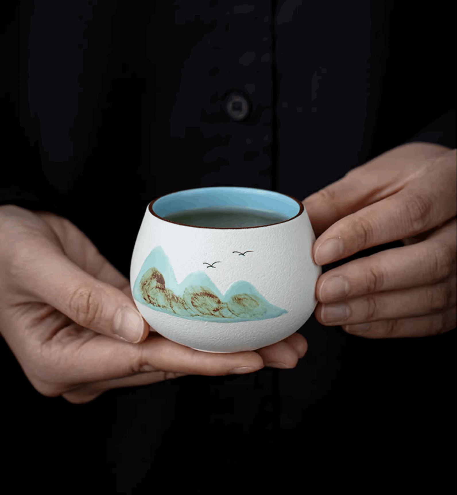 holding on to mountain valley teacup