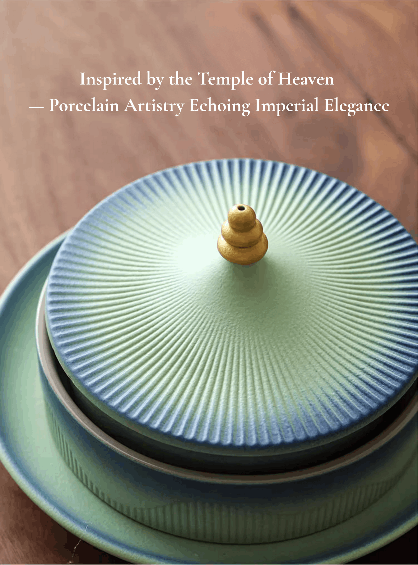 jade and blue ombre serving platter