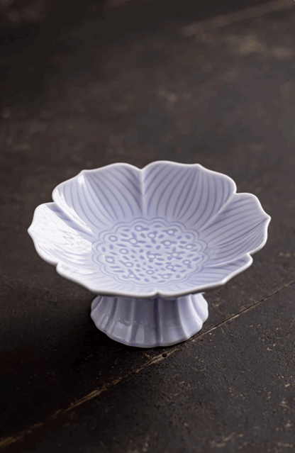 lilac purple lotus serving platter