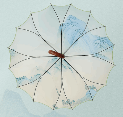 mountain umbrella open up front view