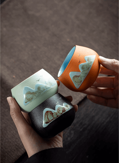 three mountain valley teacup